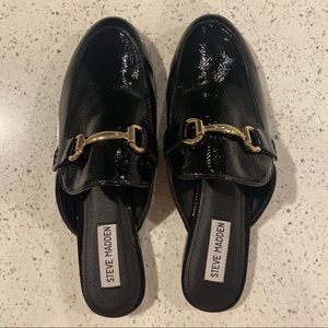Steve Madden flat patent mules
